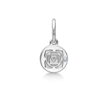 Inner Peace Root Chakra Pendant - 18kt White Gold