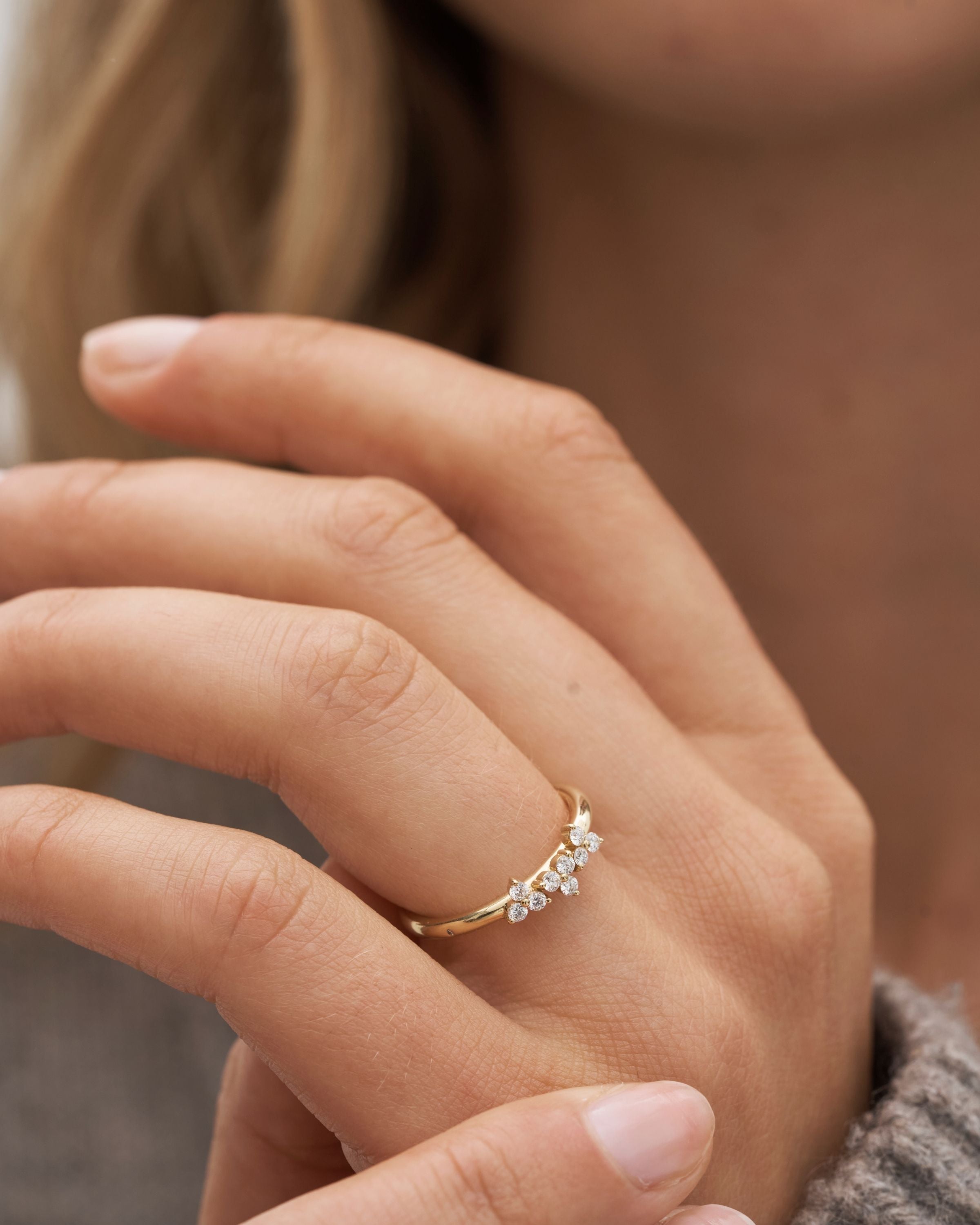 Fryd Diamantring M - 18kt Gult Gull