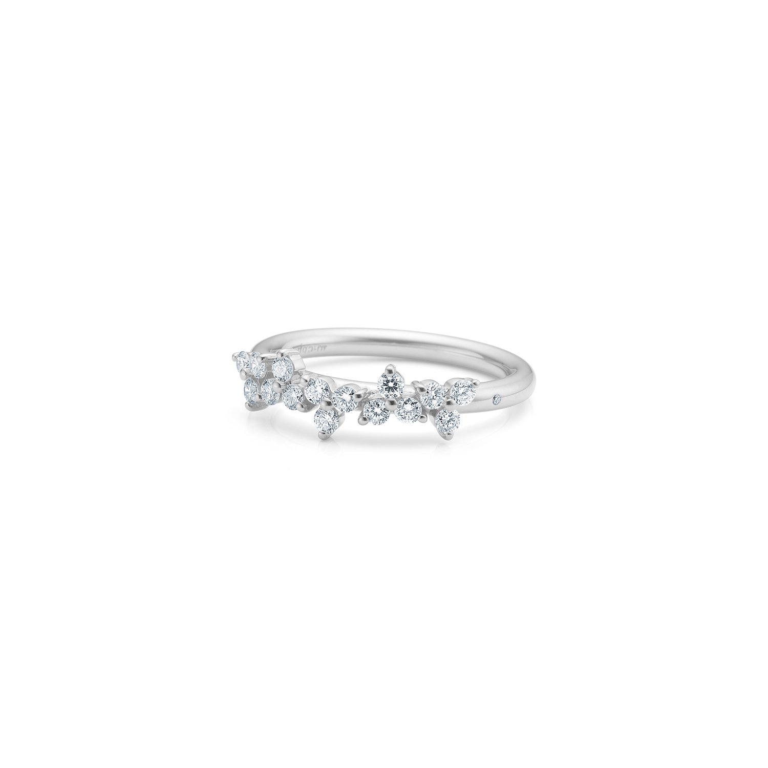 Fryd Diamantring L - 18kt Hvitt Gull