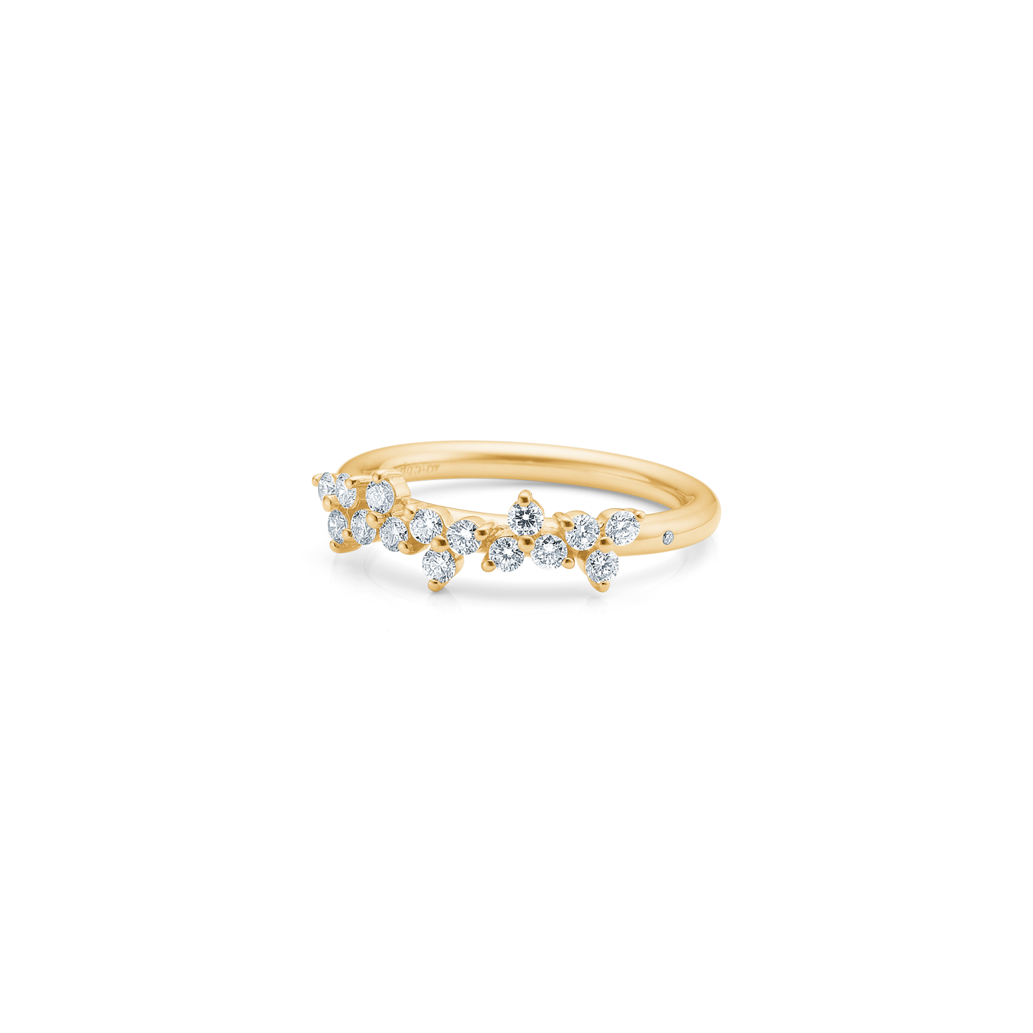 Fryd Diamantring L - 18kt Gult Gull