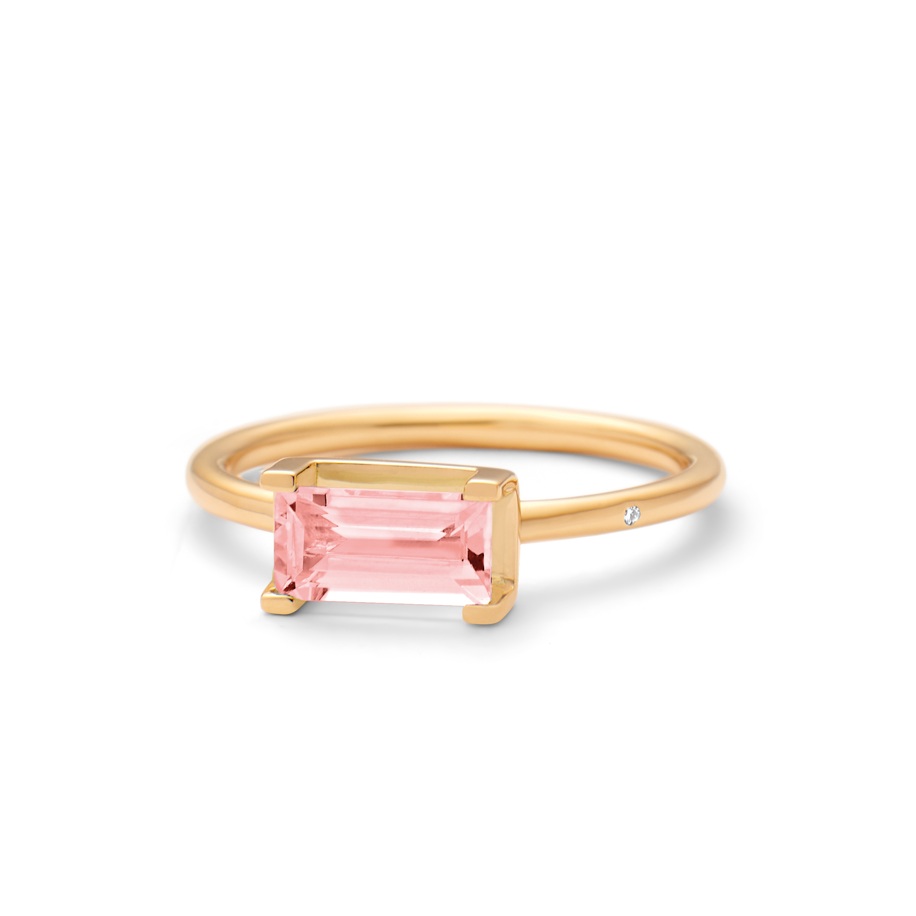 Nord Pink Ring - 18kt Gult Gull