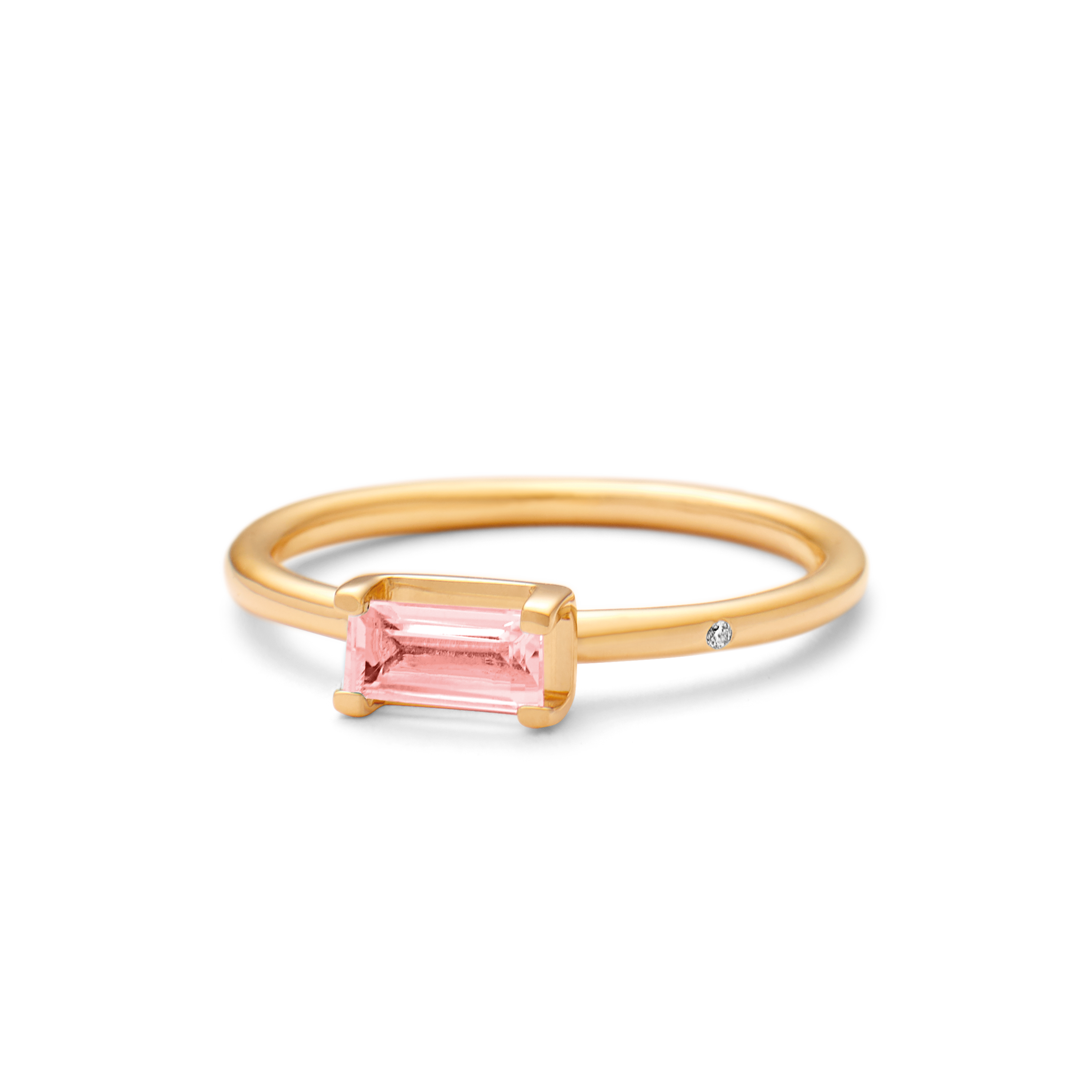 Nord Pink Ring S - 18kt Gult Gull