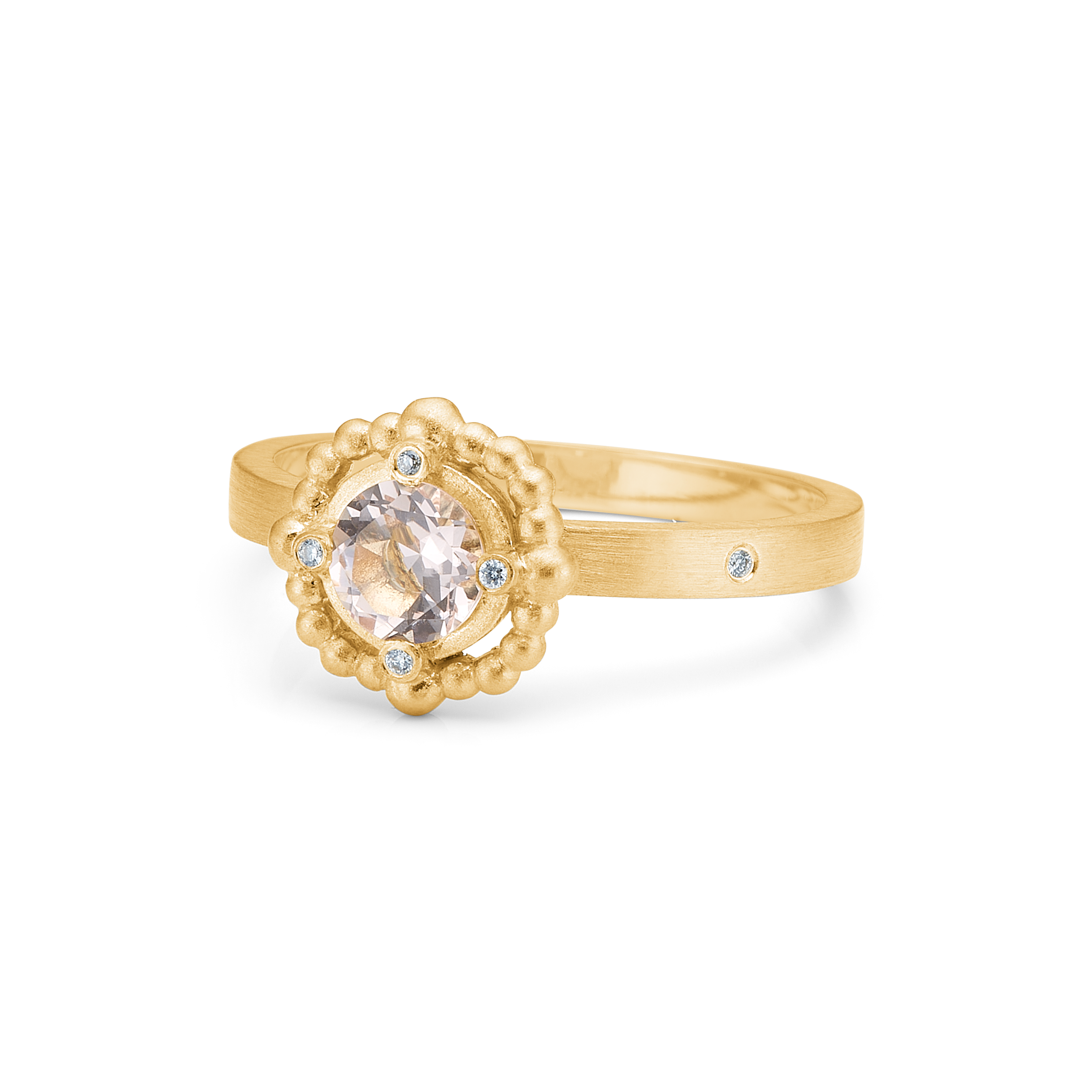 Orbit Rose Ring - 18kt Gult Gull