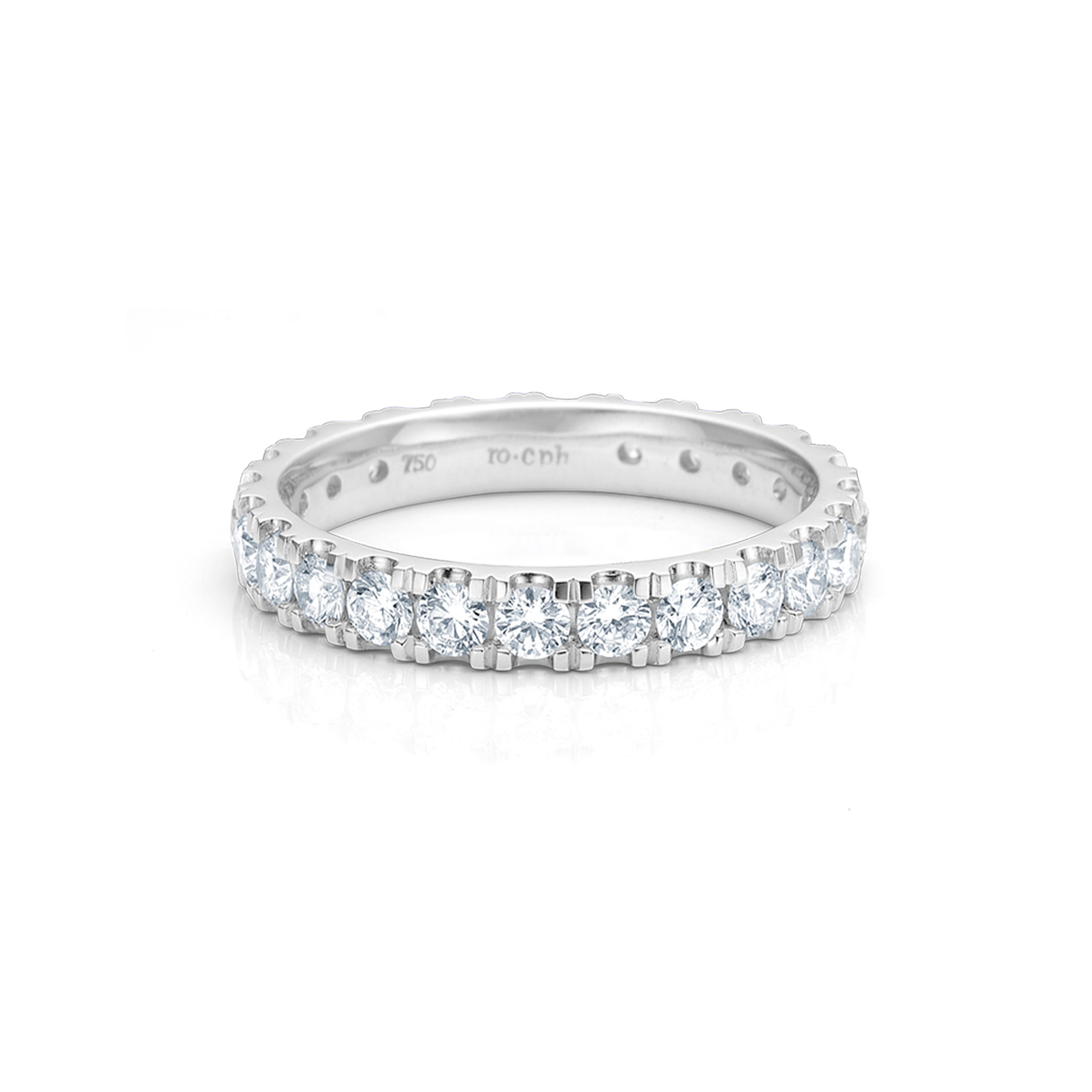 Meant to be her classic diamantring - 18kt Hvitt Gull