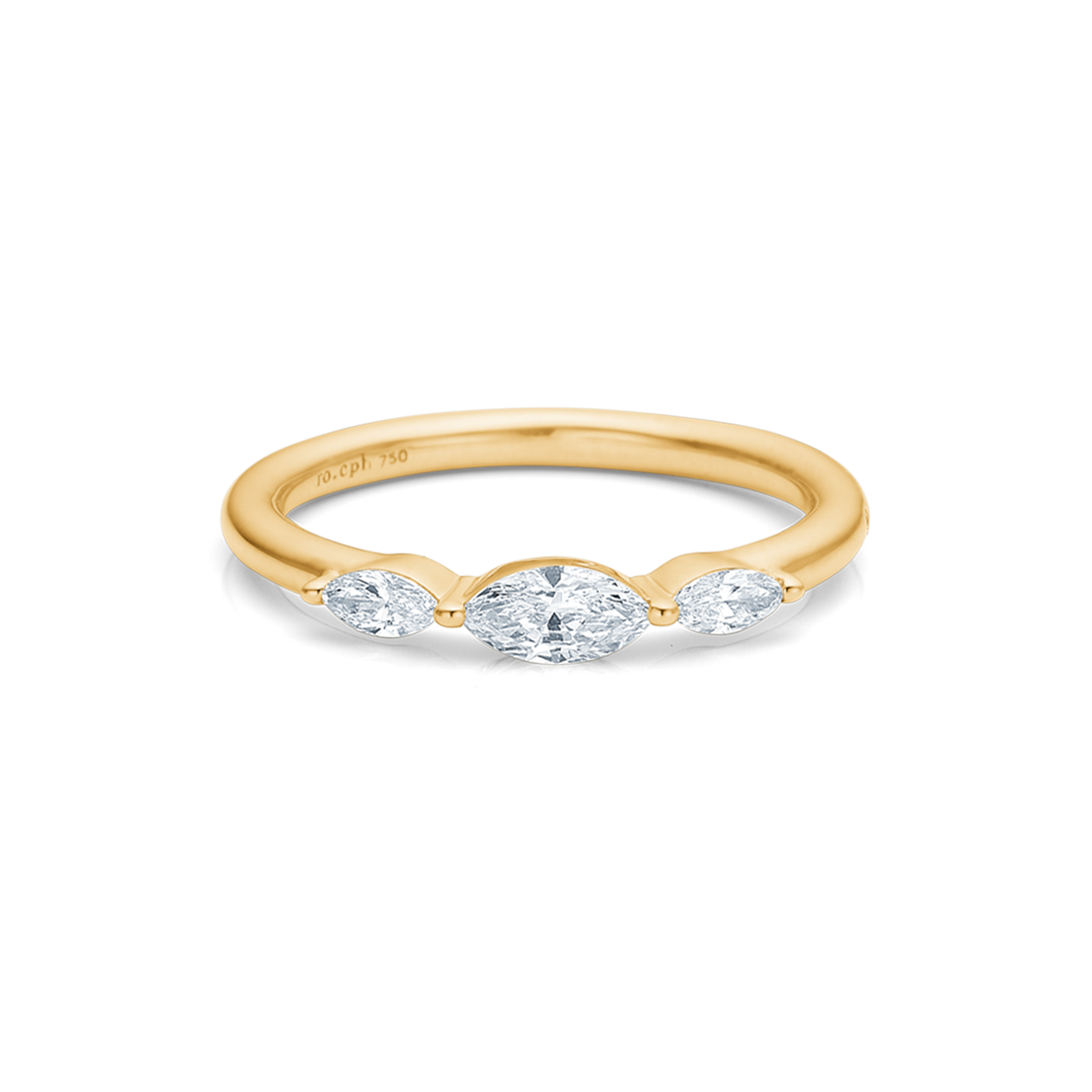 Meant to be her diamantring - 18kt Gult Gull