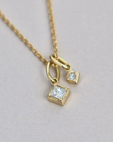 Rå Classic Diamond Pendant S - 18kt Yellow Gold