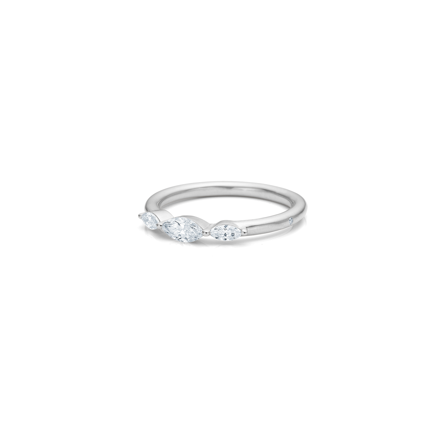 Meant to be her diamantring - 18kt Hvitt Gull