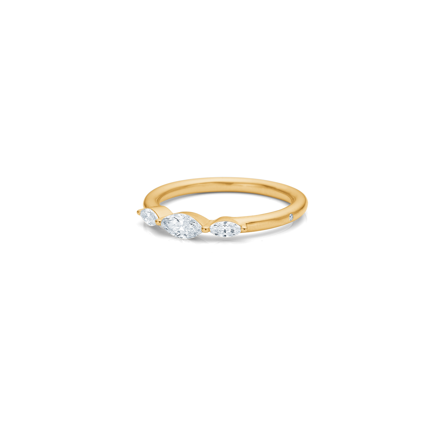 Meant to be her diamantring - 18kt Gult Gull