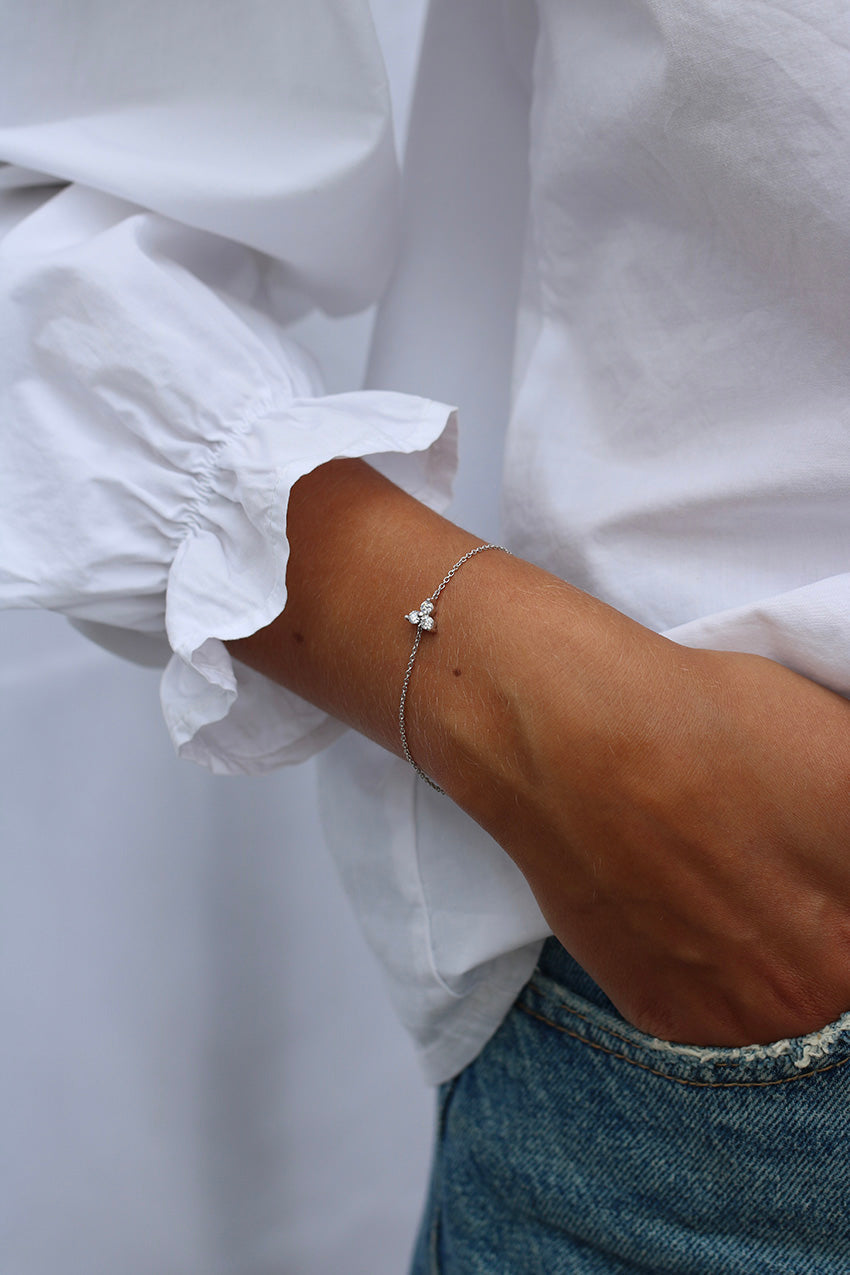 Fryd Diamantarmbånd - 18kt Hvitt Gull