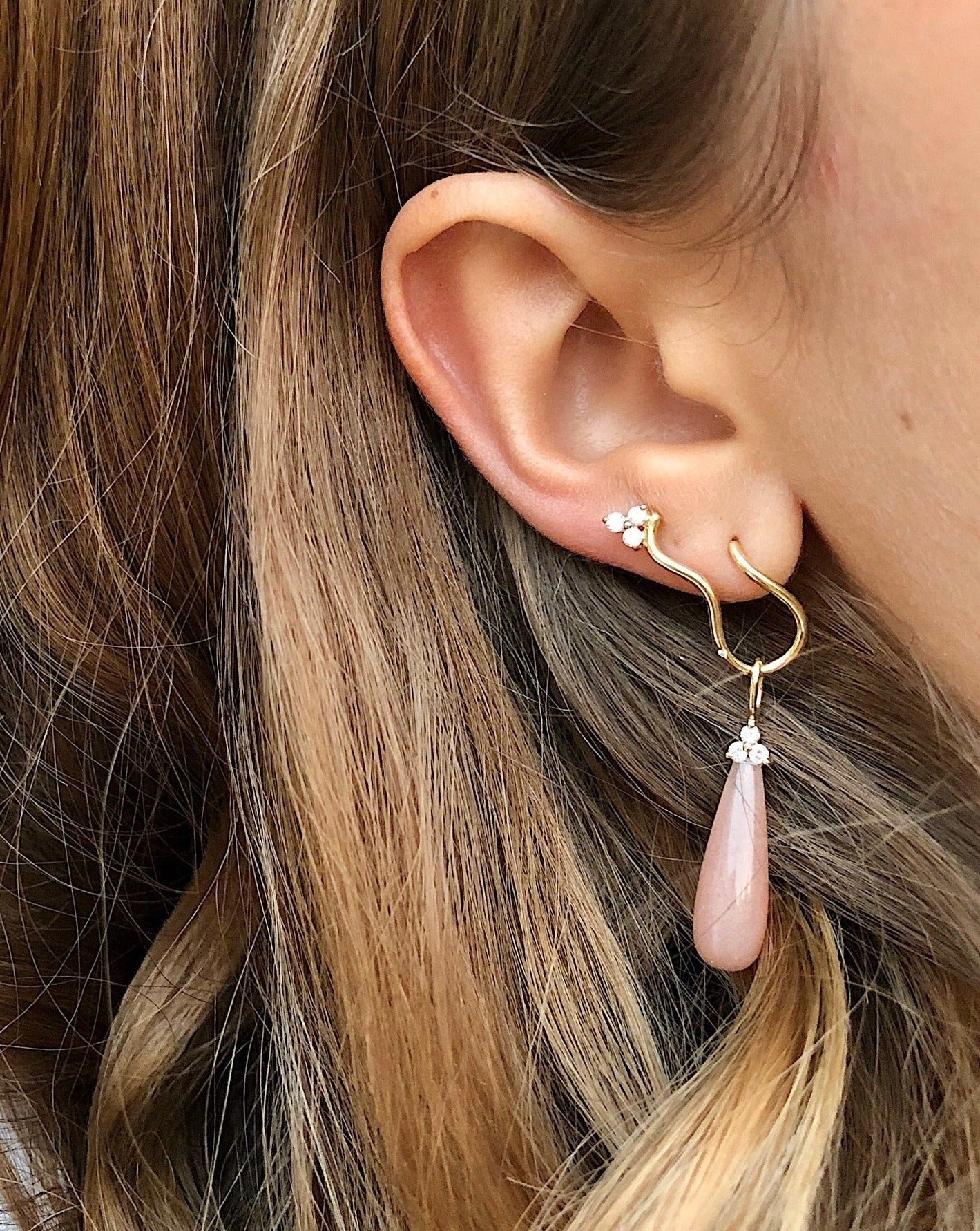 Fryd Blush Anheng - 18kt Gult Gull