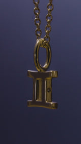 My Zodiac Gemini Pendant - 18kt Yellow Gold