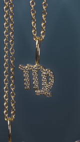 My Zodiac diamond Virgo Pendant - 18kt Yellow Gold