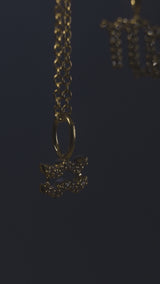 My Zodiac diamond Aquarius Pendant - 18kt Yellow Gold